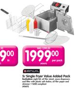 Anuil 5L Single Fryer Value Added Pack
