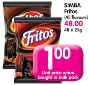 Simba Fritos(All Flavours)-48x25G
