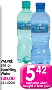Valpre Still Or Sparkling Water-24x500Ml