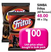 Simba Fritos(All Flavours)-48x25G
