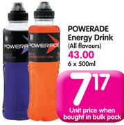 Powerade Energy Drink(All Flavours)-6x500Ml