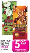 Liqui Fruit Fruit Juice (All Flavours)-24x250ml