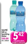 Valpre Still Or Sparkling Water-24x500ml