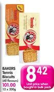 Bakers Tennis Biscuits (All Flavours)-12x200g