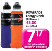 Powerade Energy Drink (All Flavours)-6x500ml