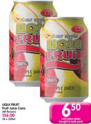 Liqui Fruit Juice Cans(All Flavours)-24x330Ml