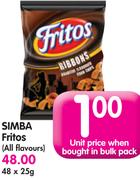 Simba Fritos(All Flavours)-48x25G