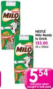 Nestle Milo Ready To Drink-24x250Ml