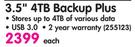 Seagate 3.5" 4 TB Backup Plus