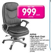 Alpha  High Back Chair
