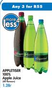 Appletiser 100% Apple Juice (All Flavours)-3 x 1.28L