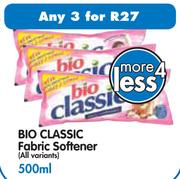 Bio Classic Fabric Softener (All Variants)-3 x 500ml