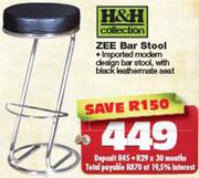 H&H Collection Zee Bar Stool