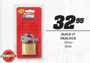 Build It Padlock Brass-30mm