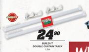 Build It Double Curtain Track-1.5m