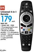 Universal 4-In-1 Remote URC-9200