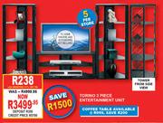 Torino 3 Piece Entertainment Unit