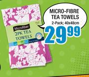 Micro-Fibre Tea Towels-2-Pack 40x48cm