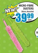 Micro-Fibre Dusters Assorted-58cm Each