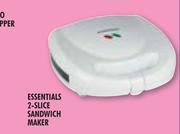 Essentials 2-Slice Sandwich  Maker