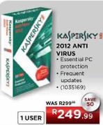 Kaspersky 2012 Anti Virus (1 User)