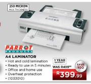 Parrot Prducts A4 Laminator