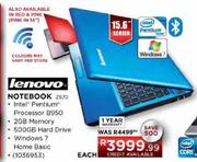 Lenovo 15.6" Notebook 