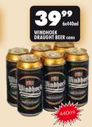 Windhoek Draught Beer Cans-6x440ml