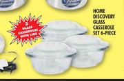 Home Discovery Glass Casserole Set-6 Piece