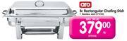 Aro 8L Stainless Steel Rectangular Chafing Dish