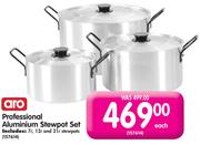 Aro Professional Aluminium Stewpot Set-Each