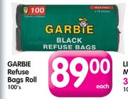 Garbie Refuse Bags Roll-100's