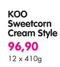 Koo Sweetcorn Cream Style-12x410g