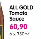 All Gold Tomato Sauce-6x350ml