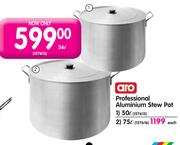 Aro Professional Aluminium Stew Pot 50L