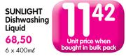Sunlight Dishwashing Liquid-400ml