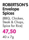 Robertson's Envelope Spices (BBQ, Chicken, Steak & Chops, Spice For Rice)-40 x 7gm