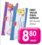 First Value Fabric Softener(All Variants)-500ml Each