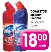 Domestos Sanitary Cleaner(All Variants)-750ml Each