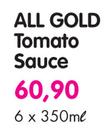 All Gold Tomato Sauce-6x350ml
