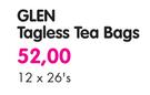 Glen Tagless Tea Bags-12x26's