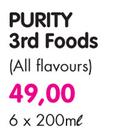 Purity 3rd Foods(All Flavours)-6x200ml