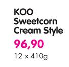 Koo Sweetcorn Cream Style-12x410g