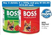 Boss Dog Food(All Flavours)-6x820g Each