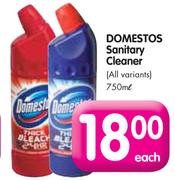 Domestos Sanitary Cleaner(All Variants)-750ml Each