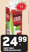 Cape Table Cider-1Ltr