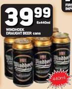 Windhoek Draught Beer Cans-6 x 440ml