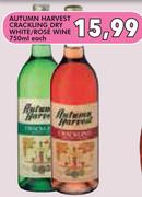 Autumn Harvest Crackling Dry White/Rose Wine-750ml Each