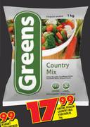 Greens Frozen Country Mix Vegetables-1kg