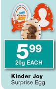 Kinder Joy Surprise Egg-20g each